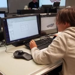 Pathways Summer Program students is learning about CAD