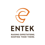 Entek logo. Click here to learn more about our partners at Entek.