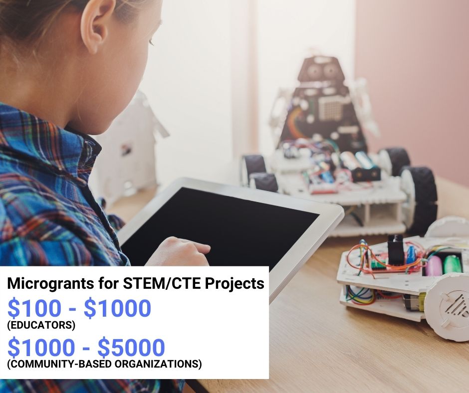 STEM CTE Projects microgrants for Educators and Community-Based Organizations