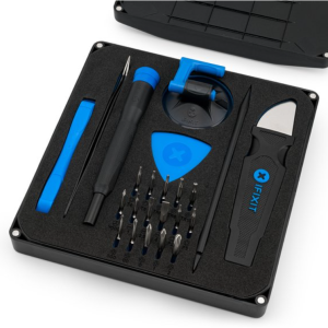 Photo of the components of the iFixit Essential Electronics Tool kit