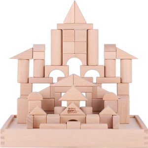 iPlay, iLearn 72 piece Wood Castle Blocks Kit