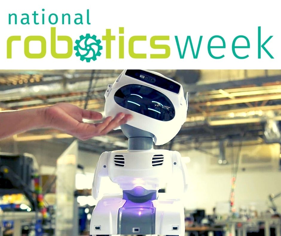 Robots advertising National Robotics Week