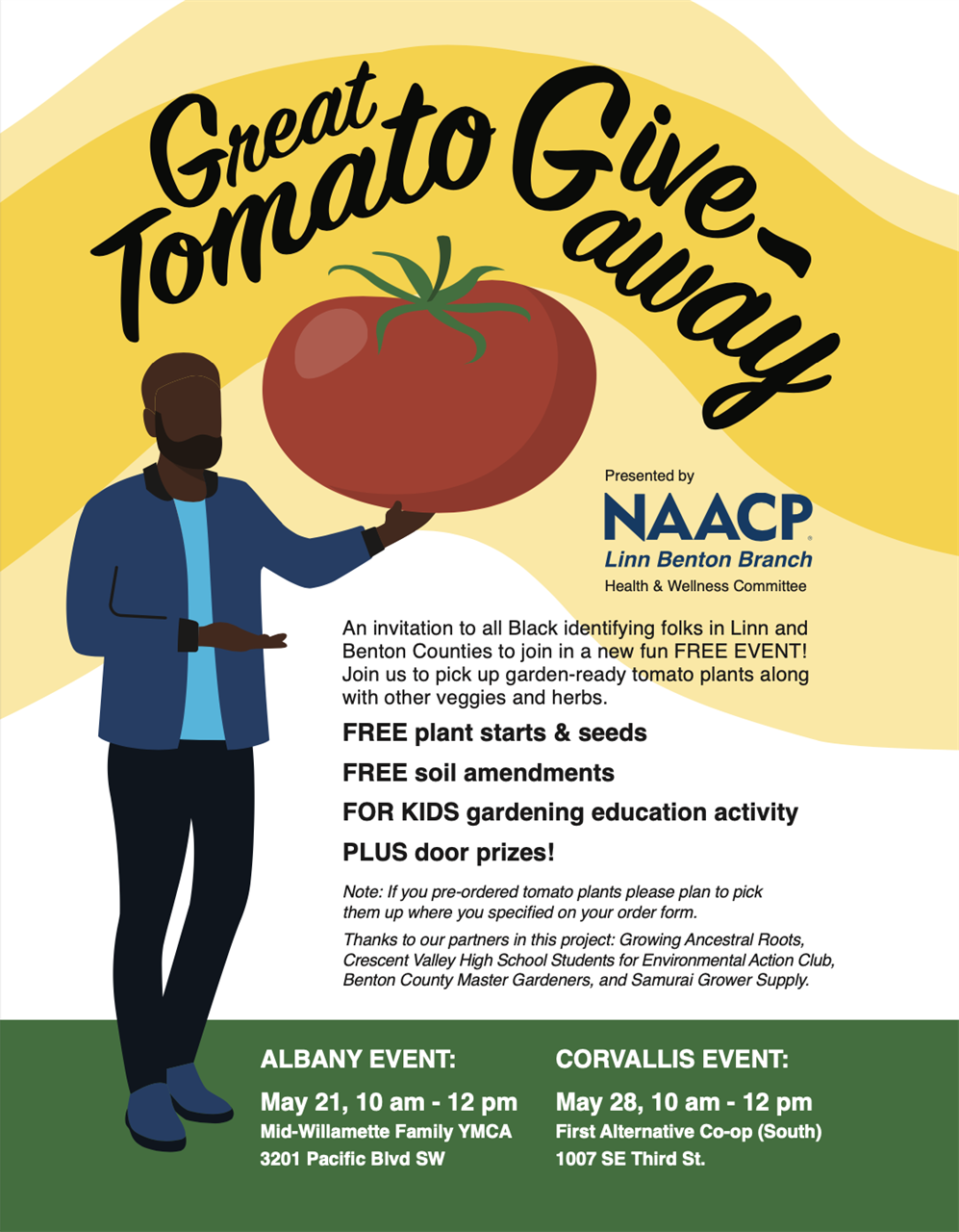 Green Tomato Giveaway Flyer